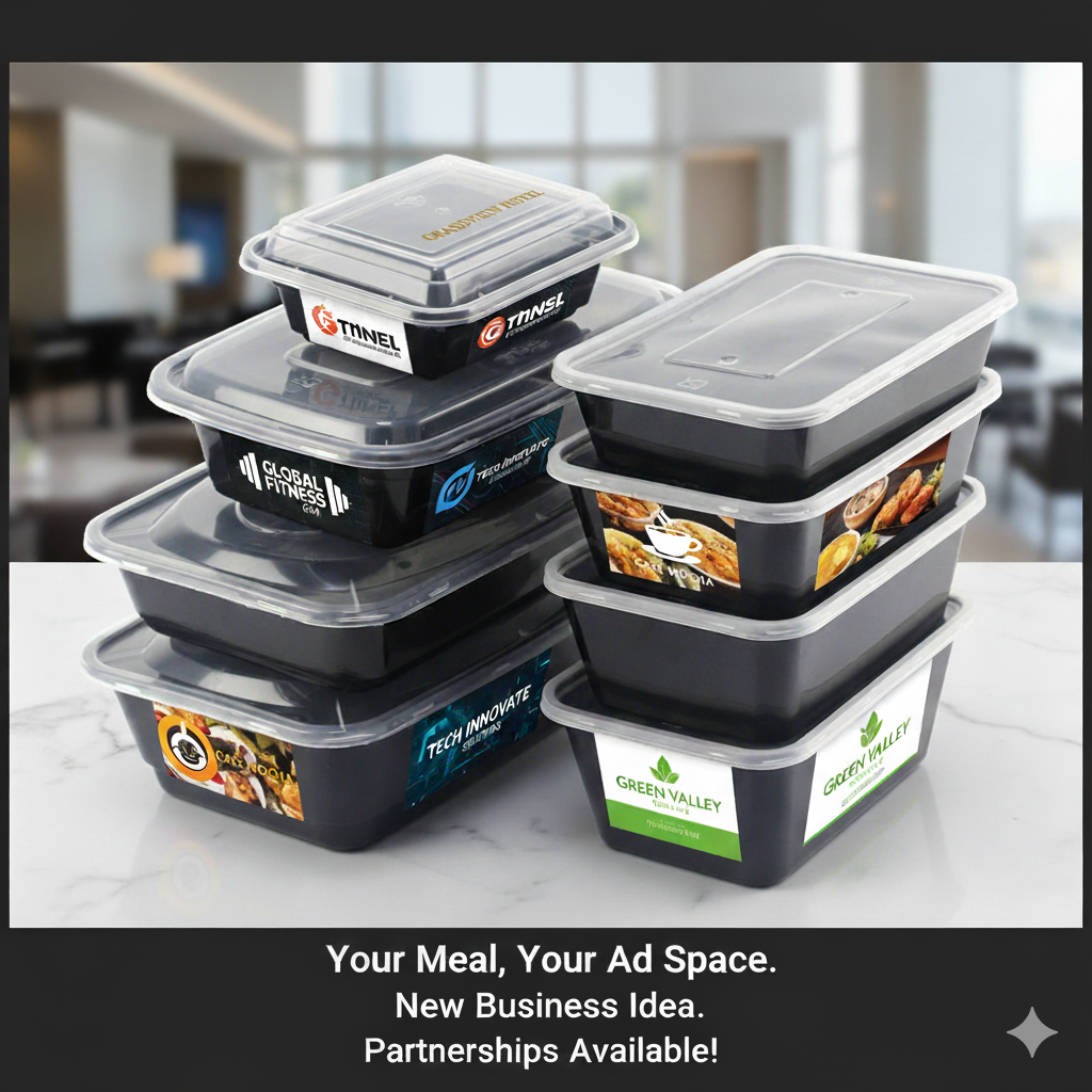 Stack of ad boxes with different colored side panels for multiple campaigns